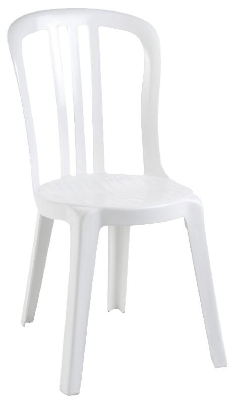 Chaise Miami - Blanche et empilable_0