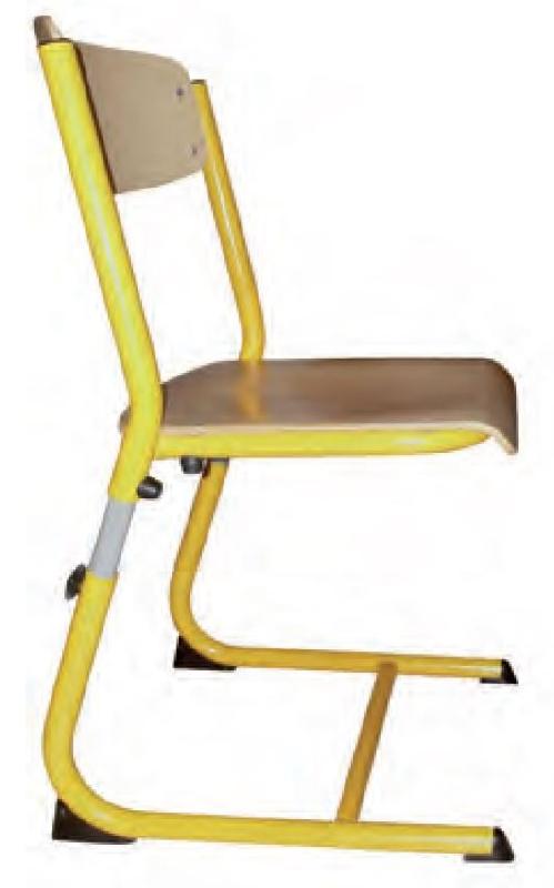 Chaise réglable pour école maternelle - Appui table - Modèle Laura - Empilable, hauteur ajustable de 31 à 35 cm_0