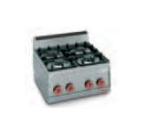 Fourneau de cuisine professionnel - Cuisinière gaz 4 feux à poser - G6F4B_0
