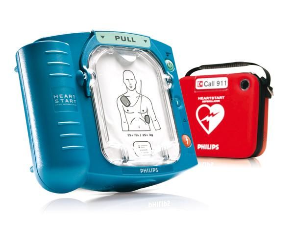 DÉFIBRILLATEUR HEARTSTART HS1 AVEC HOUSSE SLIM LAERDAL PHILIPS