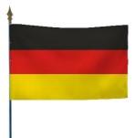 Drapeaux des pays de l'Union Européenne - Hampe en bois avec lance aspect bronze - Plusieurs dimensions (C1)_0