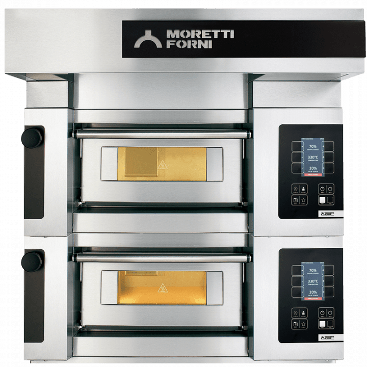Four à sole 2 chambres 4 pizzas (Ø)350 mm ou 2 pizzas (Ø)450 mm, 5000 W, 400 V - TRI_0