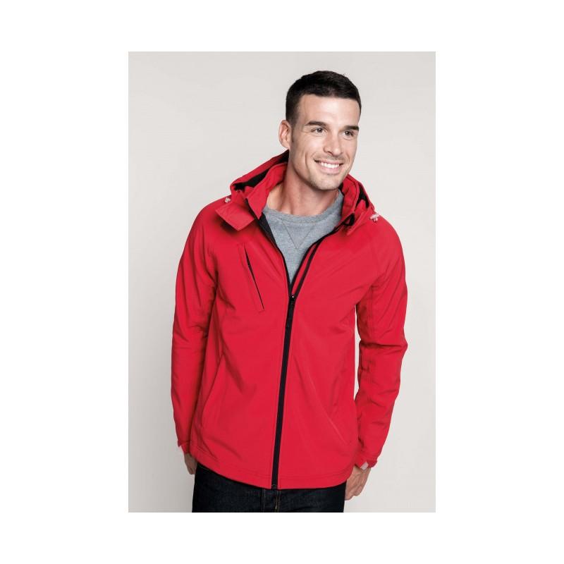 K413 - Veste softshell à capuche amovible_0