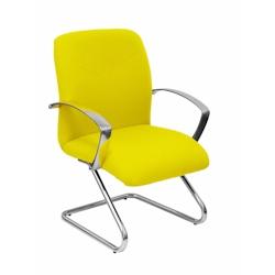 Piqueras y Crespo Sillón Caudete confidente patín bali amarillo - jaune multi-matériau 117CPBALI100_0