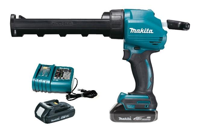 Pistolet silicone 18v + 1 batterie 1,5ah + chargeur + coffret - MAKITA - dcg180ry - 667857_0