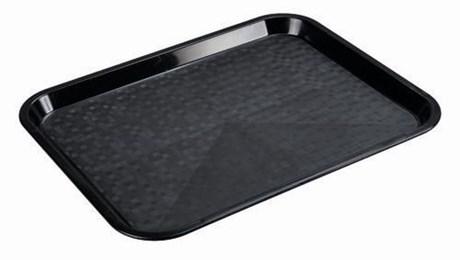 PLATEAU FAST FOOD NOIR 34.5 X 26.5 CM