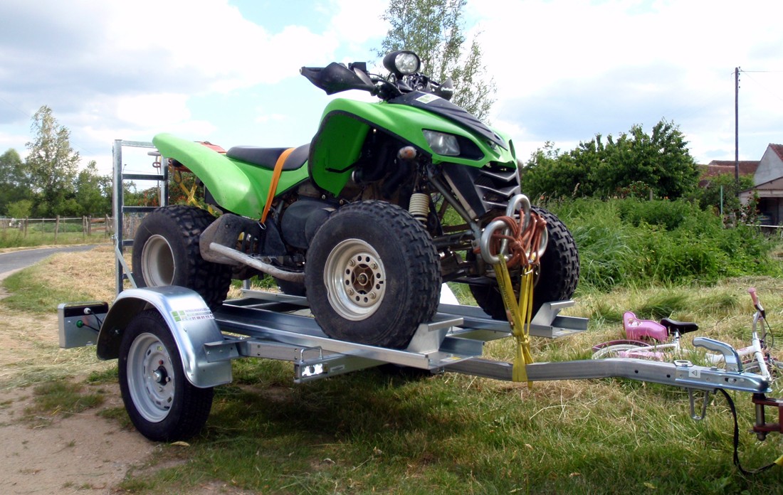Remorque pour 1 ou 2 quads - Trelgo Duo Quad - acier galvanisé, démontable et modulable_0
