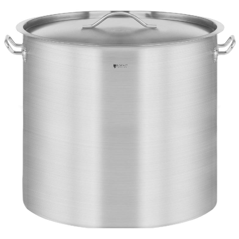 Royal Catering - Royal Catering Casserole Induction Fond Rapporté Sandwich Triple (48 L, Ø 40 cm, Avec Couvercle, Inox Aluminium, Poignées Cool - 4_0