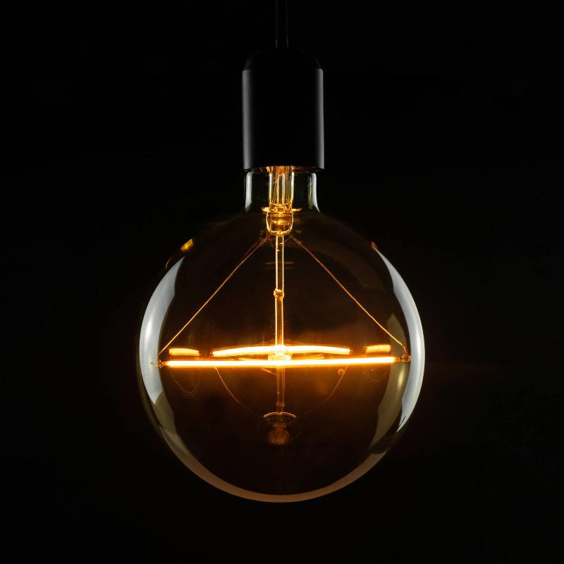 SEGULA E27 5W AMPOULE GLOBE LED Ø15CM VINTAGE OR 1.900K