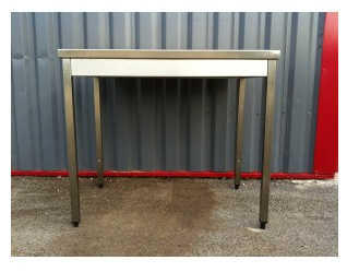 Table centrale inox sans étagère 1200x700x850/900mm_0