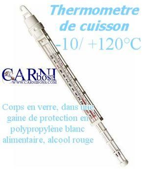 THERMOMÈTRE DE CUISSON EN GAINE BLANCHE