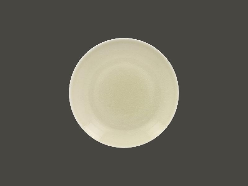 ASSIETTE COUPE PLATE ROND BLANC PORCELAINE Ø 21 CM VINTAGE RAK