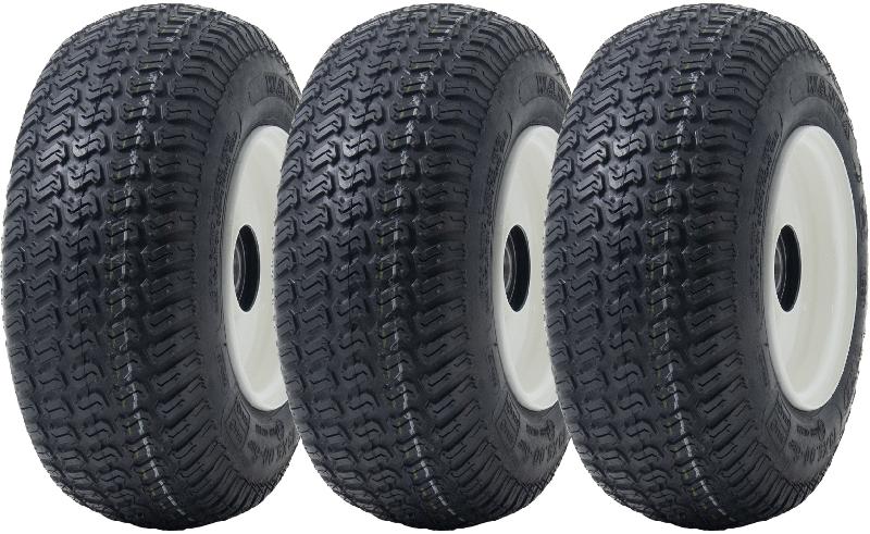 13x5.00-6 Pneus et jantes pour tondeuses à gazon Wanda P332, 25mm Roulements 6205 (Lot de 3)_0