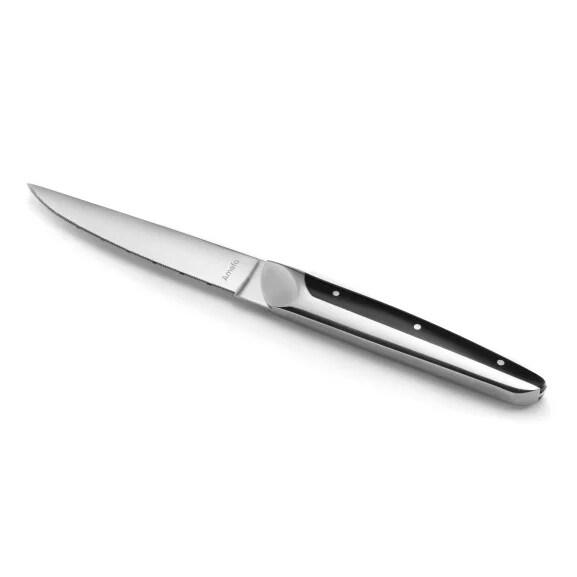 Amefa Coffret 4 couteaux steak Emperor - Acier coutellerie tranchant - Cadeau amateur viande - argenté inox 3546690210475_0