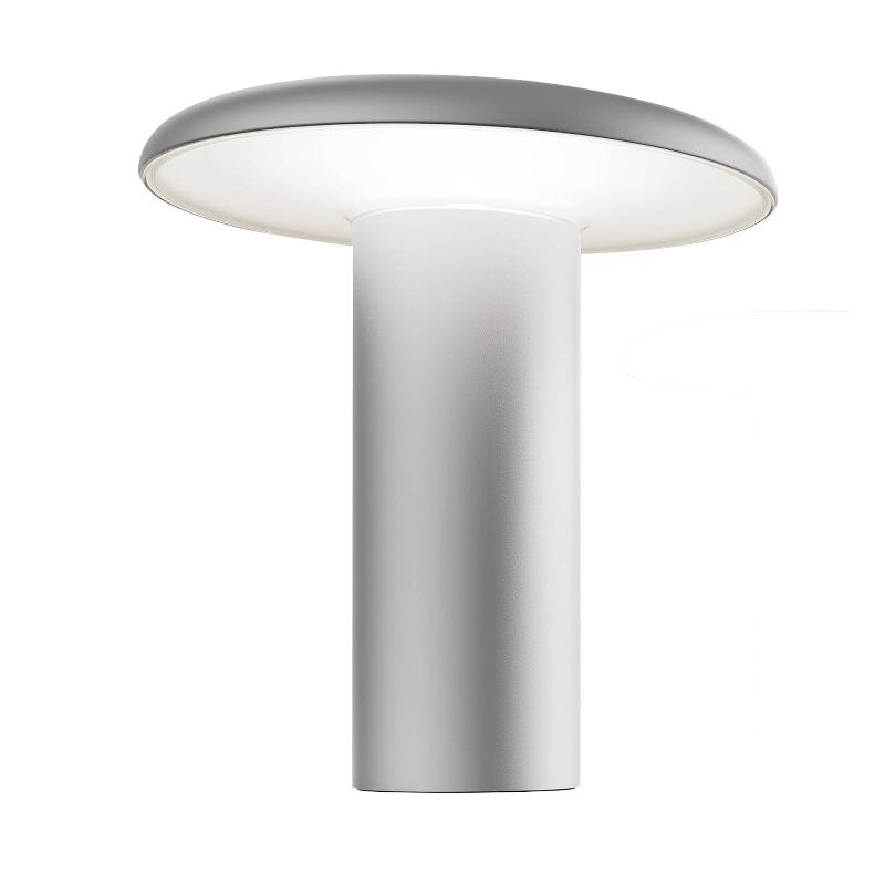 ARTEMIDE TAKKU LAMPE DE TABLE LED AVEC BATTERIE, GRIS