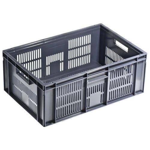 BACS GERBABLE NORME EUROPE NOIR 45 LITRES 600X400X235MM - UTZ