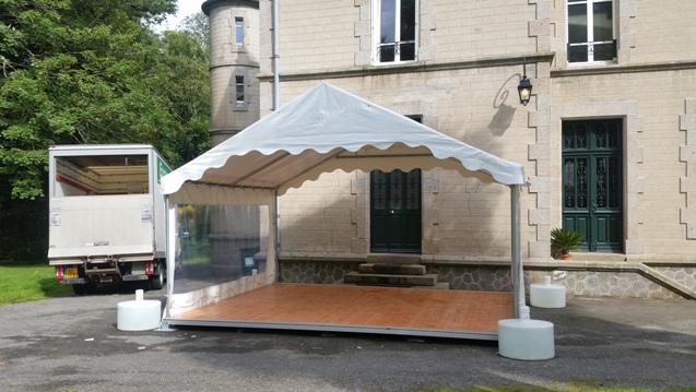 Barnum ,tente blanche avec fenêtres 5 m x 4 m = 20 m²_0