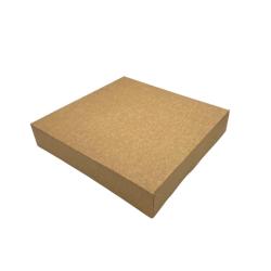 Boîte pâtissière kraft 200x200x50 JORIDEAL - marron en carton 3519400672054_0