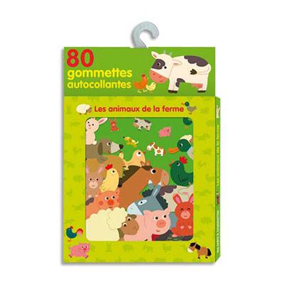 BOÎTE DE 80 GOMMETTES LES ANIMAUX DE LA FERME