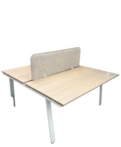 Bureau bench 2 personnes Steelcase d'occasion - Conception collaborative et qualité durable_0