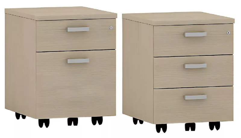 Caisson de bureau mobile mélaminé So Soria - gain de place et stockage d'archives - garanti 3 ans_0