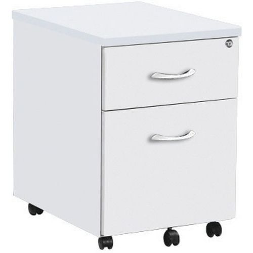 CAISSON MOBILE 2 TIROIRS QUATUOR BLANC - MANUTAN EXPERT