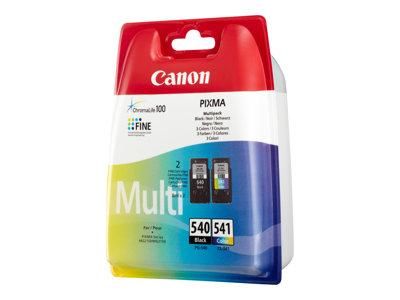 CANON PG-540 / CL-541 MULTIPACK - PACK DE 2 - NOIR, COULEUR (CYAN, MAGENTA, JAUNE) - ORIGINAL - RÉSERVOIR D'ENCRE