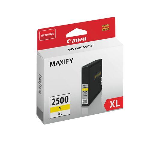 CANON PGI-2500XL CARTOUCHE HAUTE CAPACITÉ JAUNE POUR IMPRIMANTE JET D'ENCRE - CARTOUCHE AUTHENTIQUE