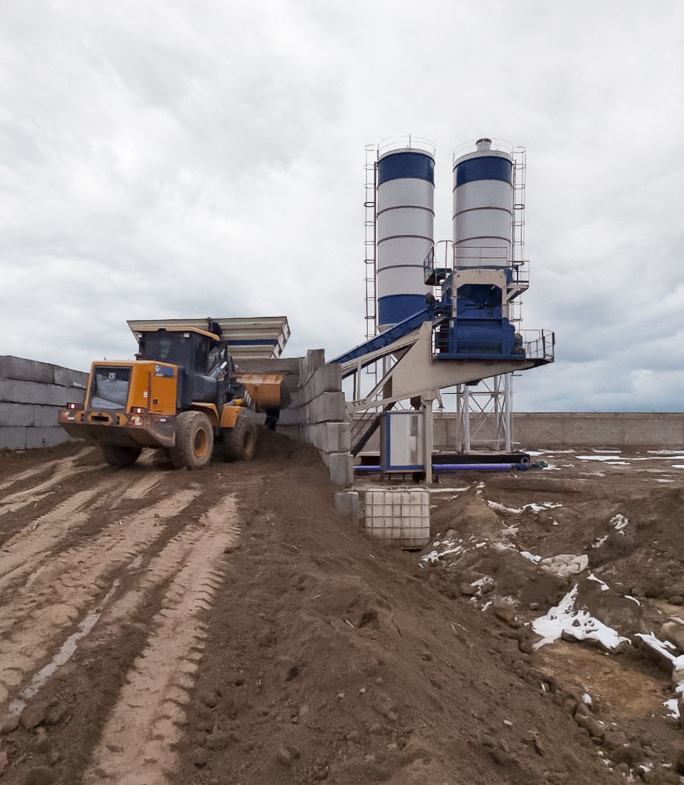 Centrale à béton fixe VESS - Capacité de production 100 m³/heure - BEYAZLI GROUP - Automatique avec silo à ciment 3x80 tonnes_0