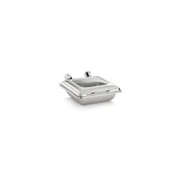 Chafing Dish Carré avec Couvercle en Verre - Pujadas - 8421661464208_0
