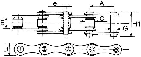 CHAINE 55R