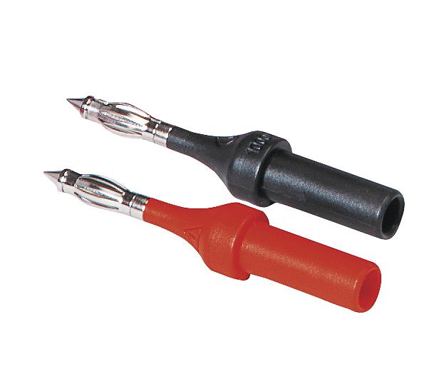 CHAUVIN ARNOUX - Jeu de 2 pointes de touche D4 mm pour DDT/VAT - Fiche femelle D4 mm - IEC 61243-3 - 1000V (1 rouge, 1 noire)_0