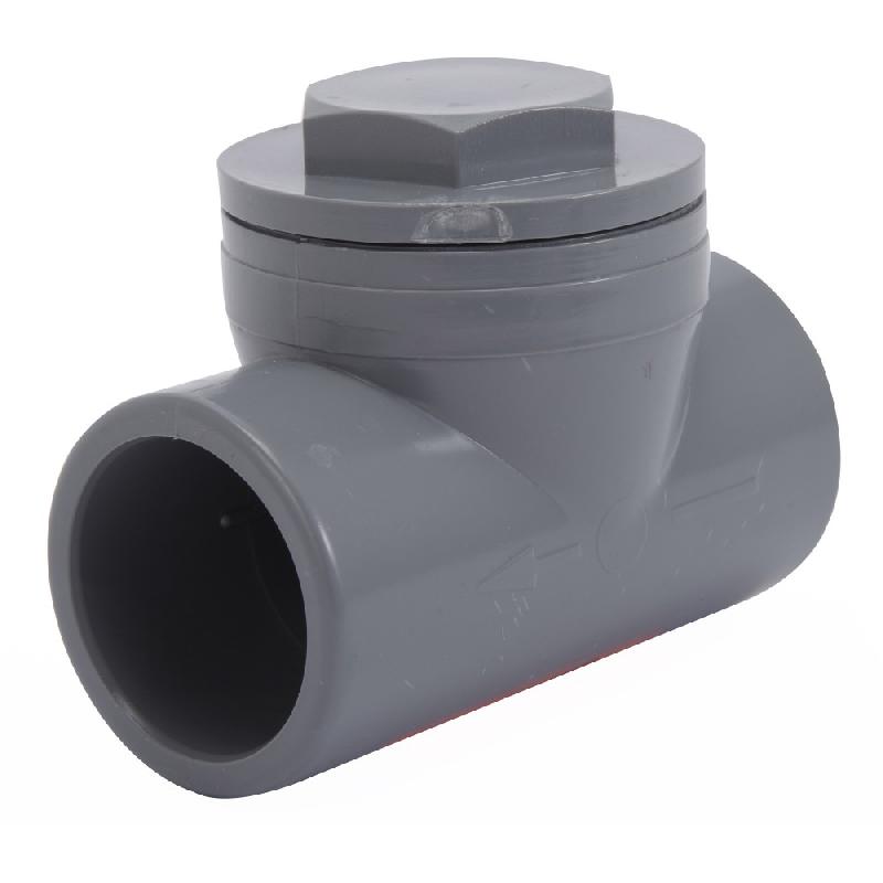 Clapet anti-retour en PVC - à coller - femelle/femelle - diamètre 40 mm_0
