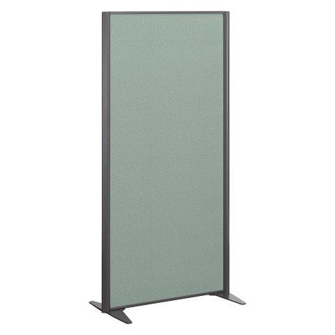CLOISON B-ZEN DE SÉPARATION PLEINE TISSU TONAL VERT - H 180 X L 81 CM CADRE ANTHRACITE -SANS PIED