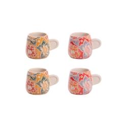 Coffret de 4 tasses Zphyr 10 cl -  Multicolore Rond Grès Table Passion 8.5x5 cm - multicolore Grès 3106232387265_0