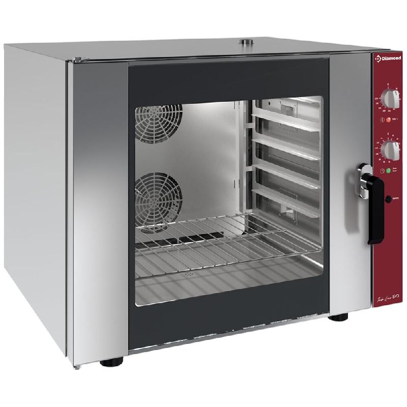 Diamond - Four électrique à convection 6x GN 1/1 + humidificateur manuel - réf. CGE611-BQ - gris AKS-CGE611-BQ_0