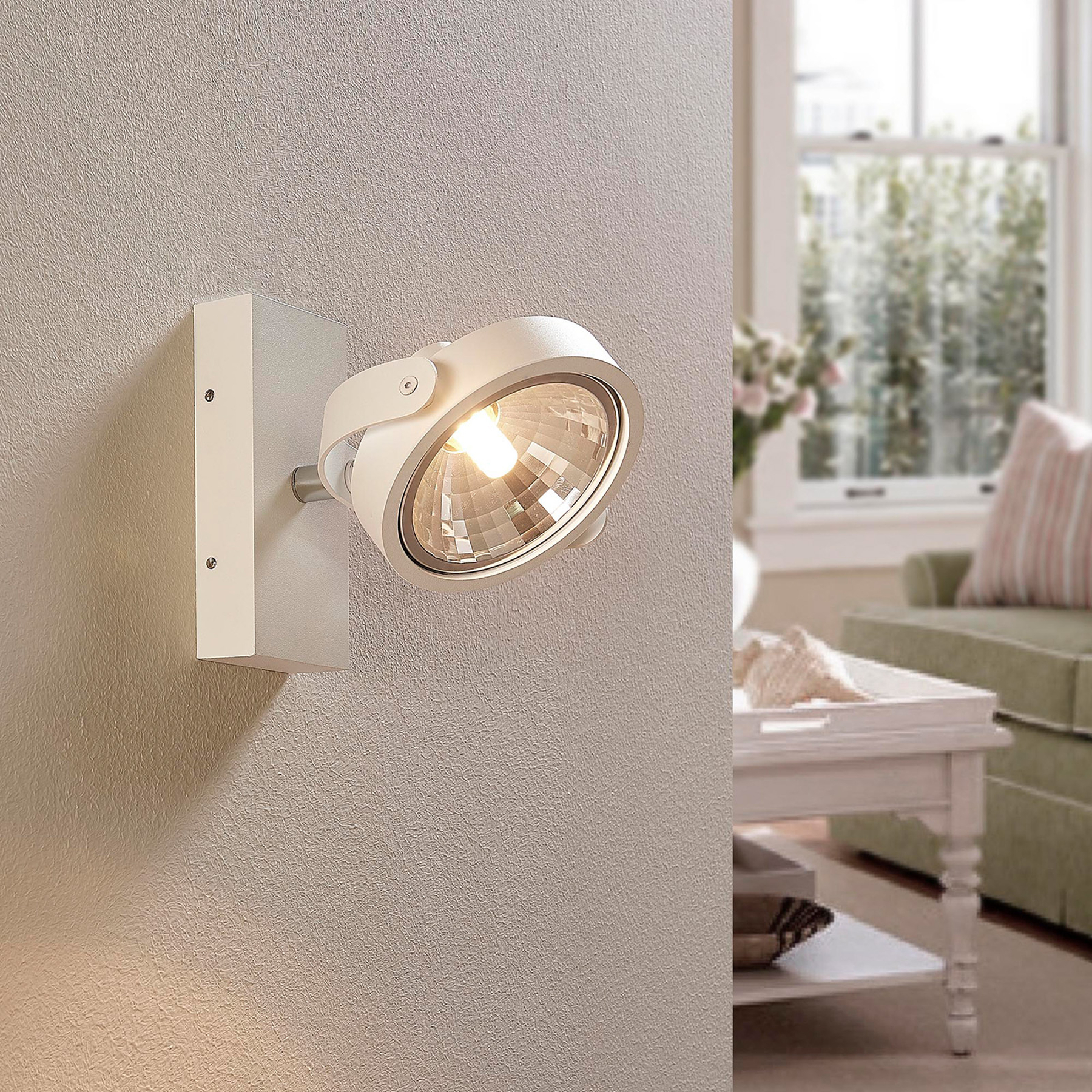 ELC MITELLA SPOT POUR PLAFOND À 1 LAMPE, BLANC