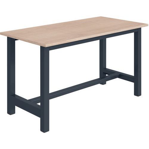 ETABLI SIMPLE CKS PLATEAU HÊTRE 2000 X 750 MM - ANTHRACITE 7016 - SOFAME