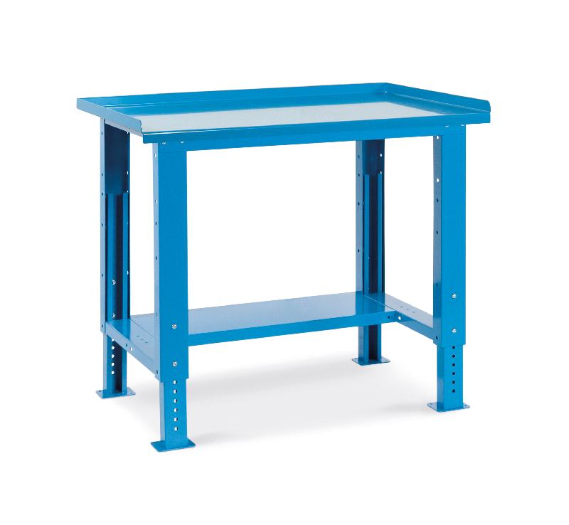 Etabli métal fortis l.1031 mm acier bleu réglable_0