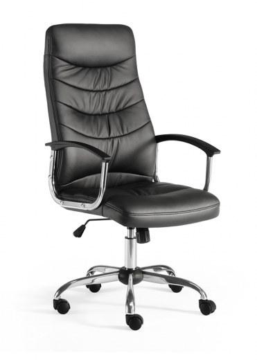 Fauteuil de Direction SOLO Dossier Haut - Éco-cuir noir - Réf. 7640 FR206_0