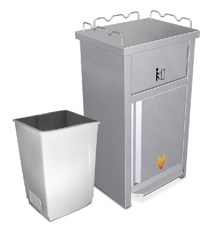 FRICOSMOS Conteneur XS en acier inoxydable pour le vidage des plateaux (Fast-Food) - inox COFRI006_0