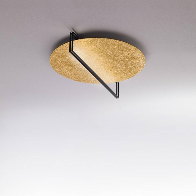 ICONE ESSENZA PLAFONNIER 927 Ø47CM OR/NOIR