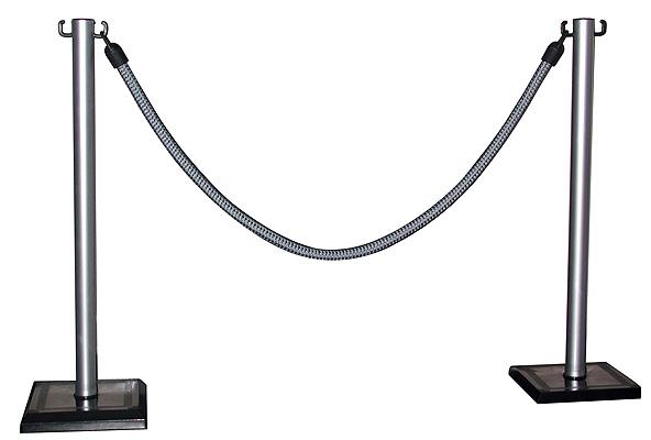 LOT 2 POTEAUX POUR ACCUEIL GRIS MÉTALLISÉ - NOVAP - MANUTAN COLLECTIVITÉS