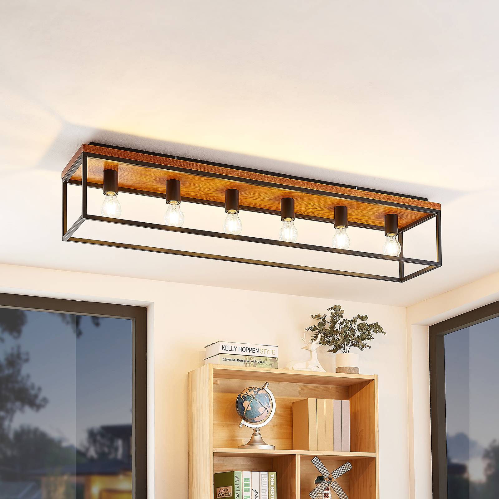 LINDBY MIRAVI PLAFONNIER, À 6 LAMPES