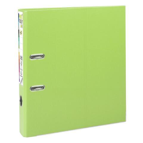 LOT DE 10 - CLASSEUR À LEVIER CARTONNÉ EXACOMPTA PREM'TOUCH A4 MAXI - DOS 5 CM VERT ANIS
