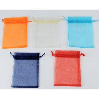 LOT DE 50 SACS CADEAU EN ORGANZA 15 X 20 CM - 12 COULEURS AU CHOIX