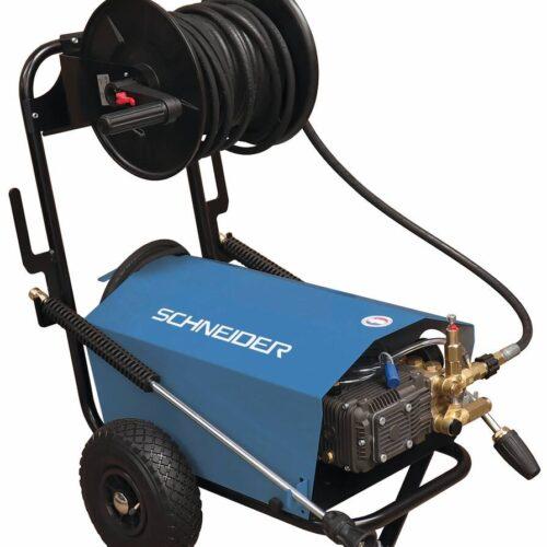 Nettoyeur haute pression eau froide SCHNEIDER 380V - 200 bar - Enrouleur flexible 20m - Lance turbo - Modèle 11605296_0