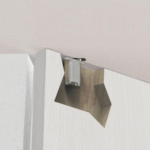 PIVOT DE PORTE - INVISIBLE - À ENCASTRER - AVEC ARRÊT - 40 KG - PIVOTICA ARGENTA