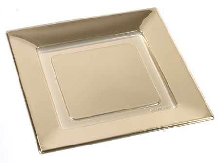 PLATEAU DE PRÉSENTATION JETABLE SOLIA DORÉ 31 X 31 CM (VENDU PAR 100)