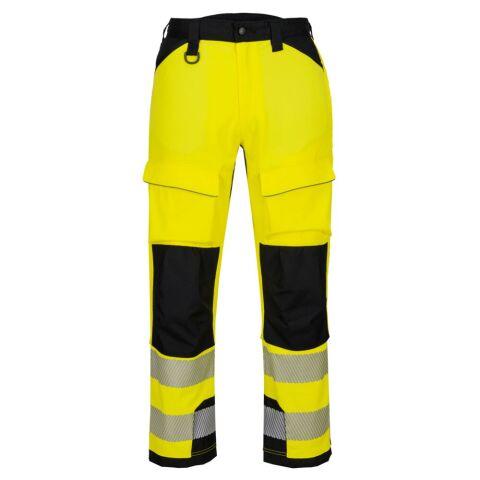 PORTWEST T142 PANTALON TRAVAIL EN HAUTEUR HV PW3 JAUNE/NOIR - TAILLE 46 - STANDARD